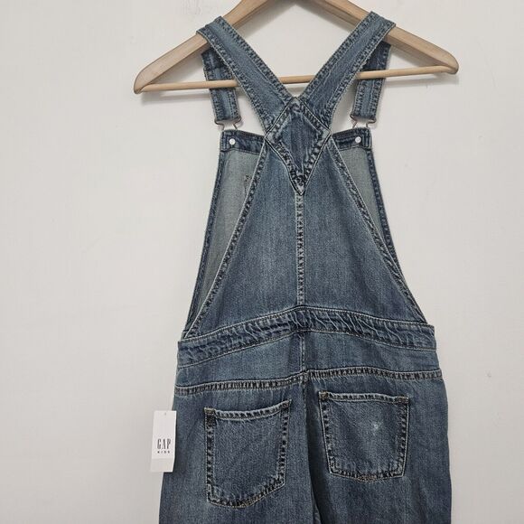 NWT GAP Teen Girls Blue Denim Overall Jeans Size 2XL (14-16) - Picture 6 of 9